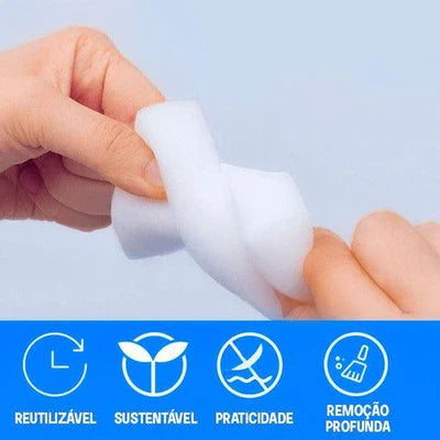 Kit Esponja Mágica Limpeza Profunda